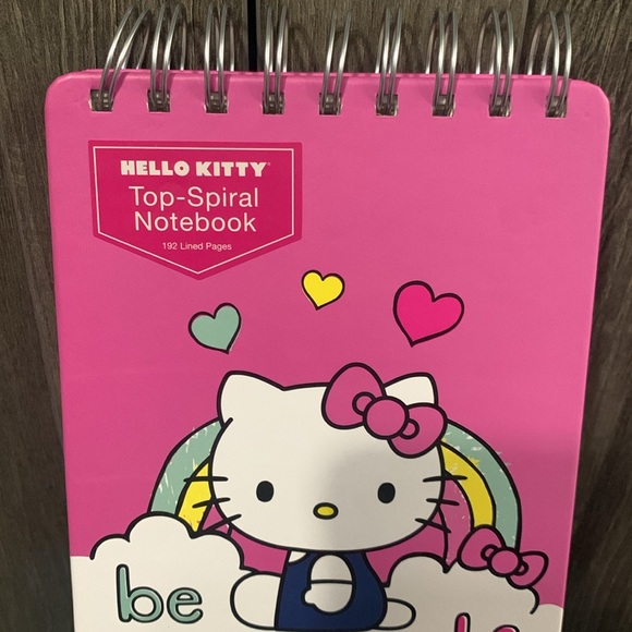 Hello Kitty Pink Be Yourself Top Spiral 192 Lined Pages Notebook Note Pad - Picture 3 of 12